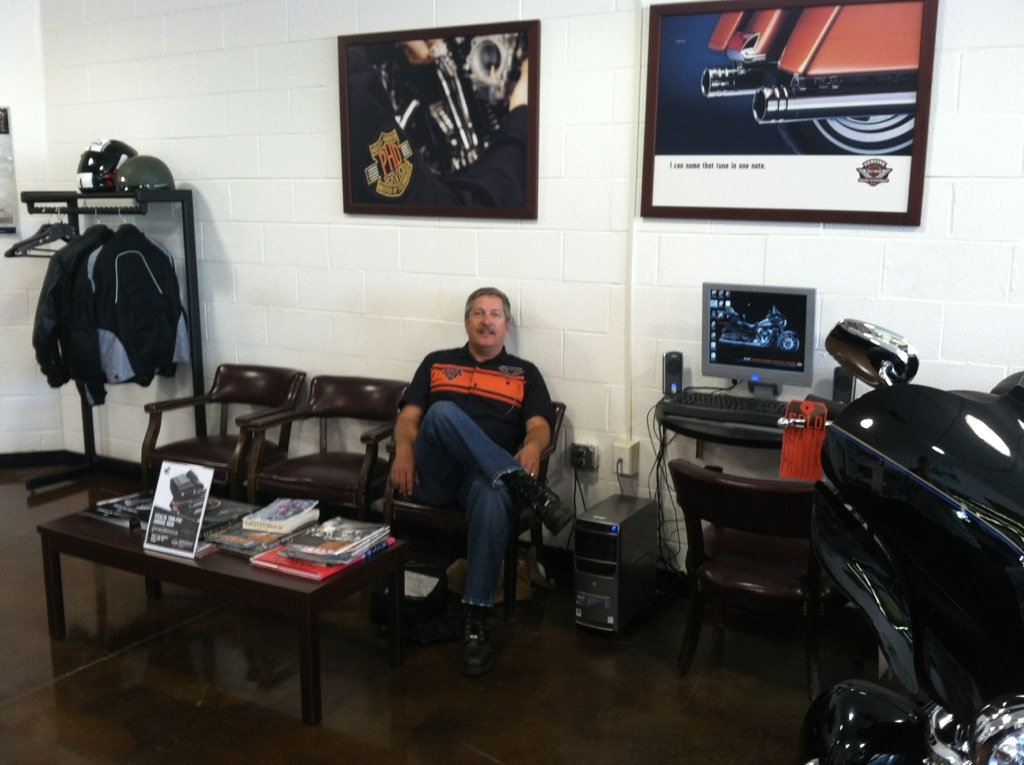 In the shop in Virginia