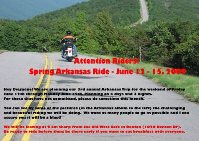 Arkansas Announcement